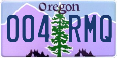 OR license plate 004RMQ