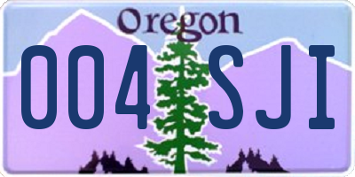 OR license plate 004SJI