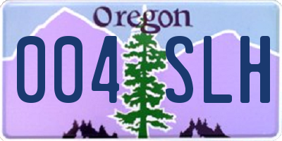 OR license plate 004SLH