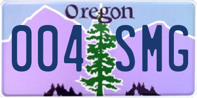 OR license plate 004SMG