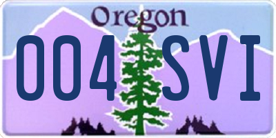 OR license plate 004SVI