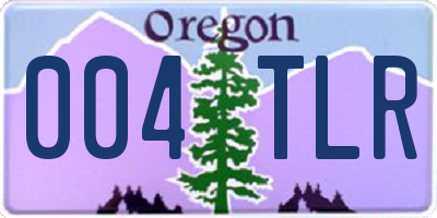 OR license plate 004TLR