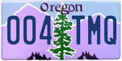 OR license plate 004TMQ