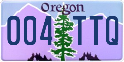 OR license plate 004TTQ