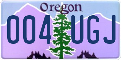 OR license plate 004UGJ