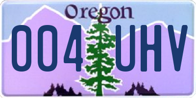 OR license plate 004UHV