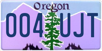 OR license plate 004UJT
