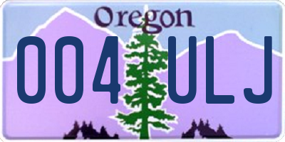 OR license plate 004ULJ