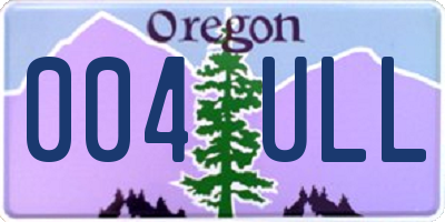 OR license plate 004ULL