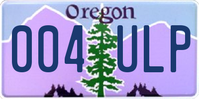 OR license plate 004ULP