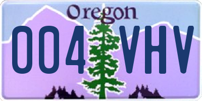 OR license plate 004VHV