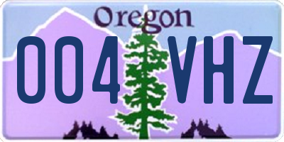 OR license plate 004VHZ