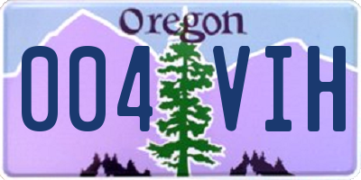 OR license plate 004VIH