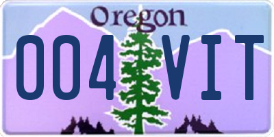 OR license plate 004VIT