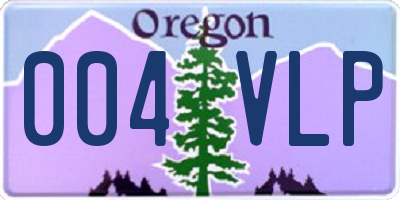 OR license plate 004VLP