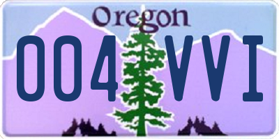 OR license plate 004VVI