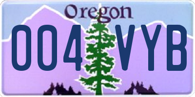 OR license plate 004VYB