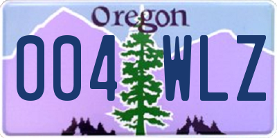 OR license plate 004WLZ