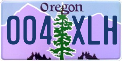 OR license plate 004XLH
