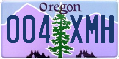 OR license plate 004XMH