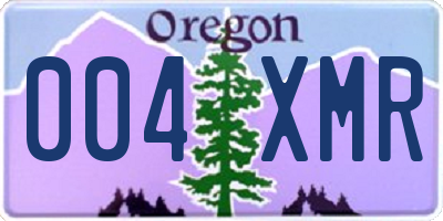 OR license plate 004XMR