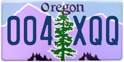 OR license plate 004XQQ