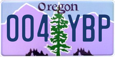 OR license plate 004YBP
