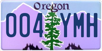 OR license plate 004YMH