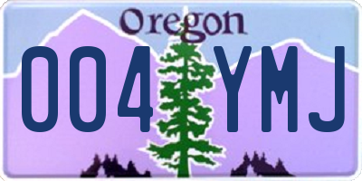 OR license plate 004YMJ