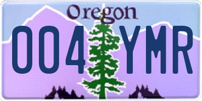 OR license plate 004YMR