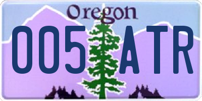 OR license plate 005ATR
