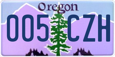 OR license plate 005CZH