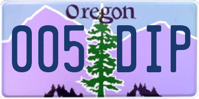 OR license plate 005DIP
