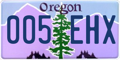OR license plate 005EHX