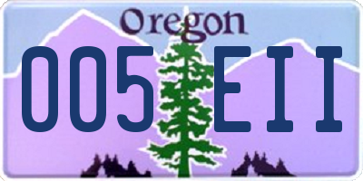 OR license plate 005EII