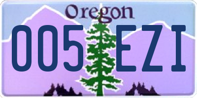 OR license plate 005EZI