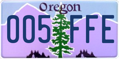 OR license plate 005FFE