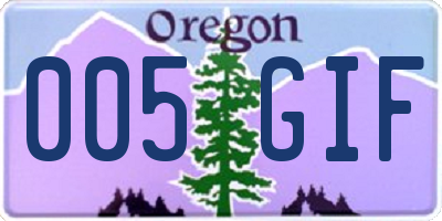 OR license plate 005GIF