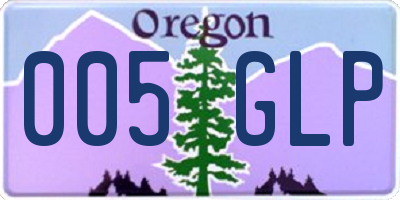 OR license plate 005GLP