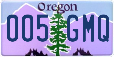 OR license plate 005GMQ