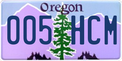 OR license plate 005HCM