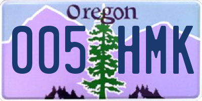 OR license plate 005HMK