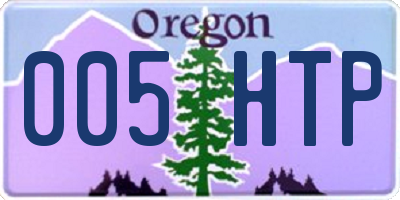 OR license plate 005HTP