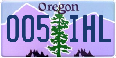OR license plate 005IHL