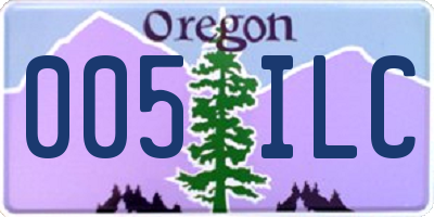 OR license plate 005ILC