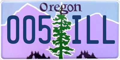 OR license plate 005ILL