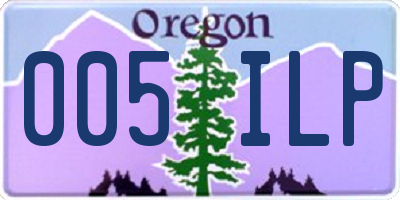 OR license plate 005ILP