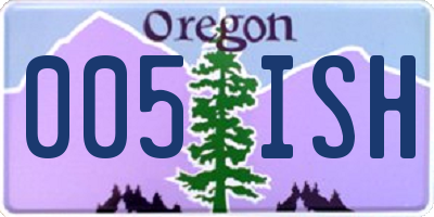 OR license plate 005ISH