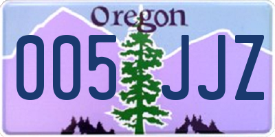 OR license plate 005JJZ
