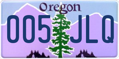 OR license plate 005JLQ
